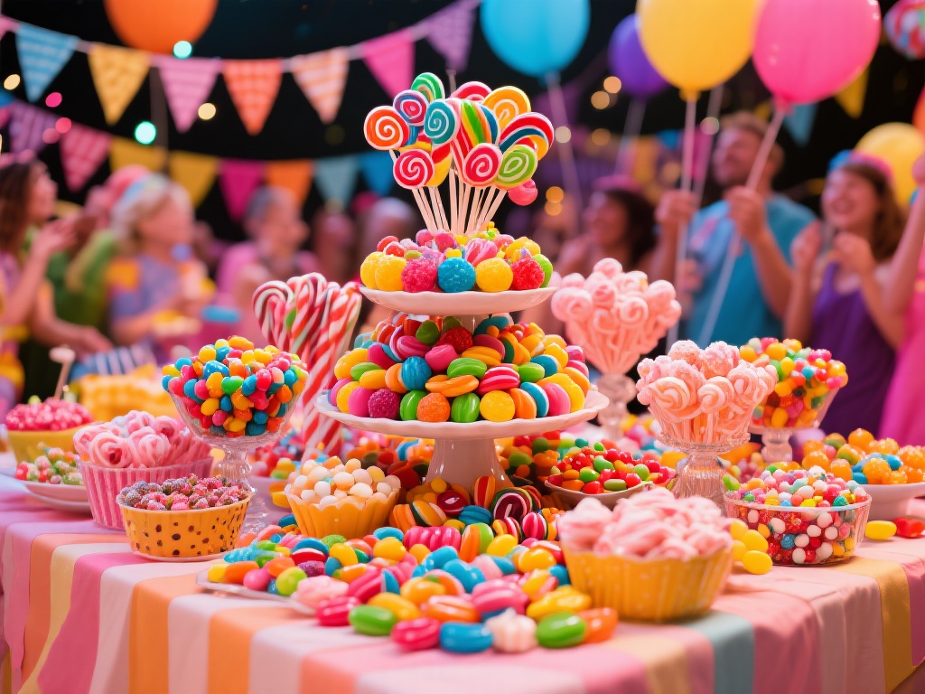 狂欢派对中的甜蜜糖果盛宴：甜蜜奇趣之旅