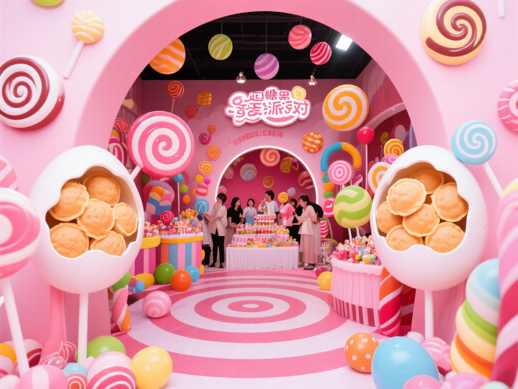 甜蜜一直是很多人生活中的美好元素，而这场趣味糖果蛋