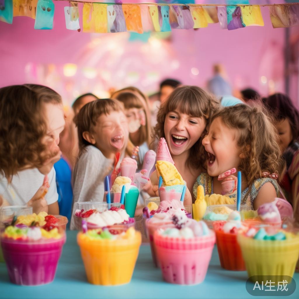 一些案例显示，好友聚会中设置“雪糕吧”加上丰富的配