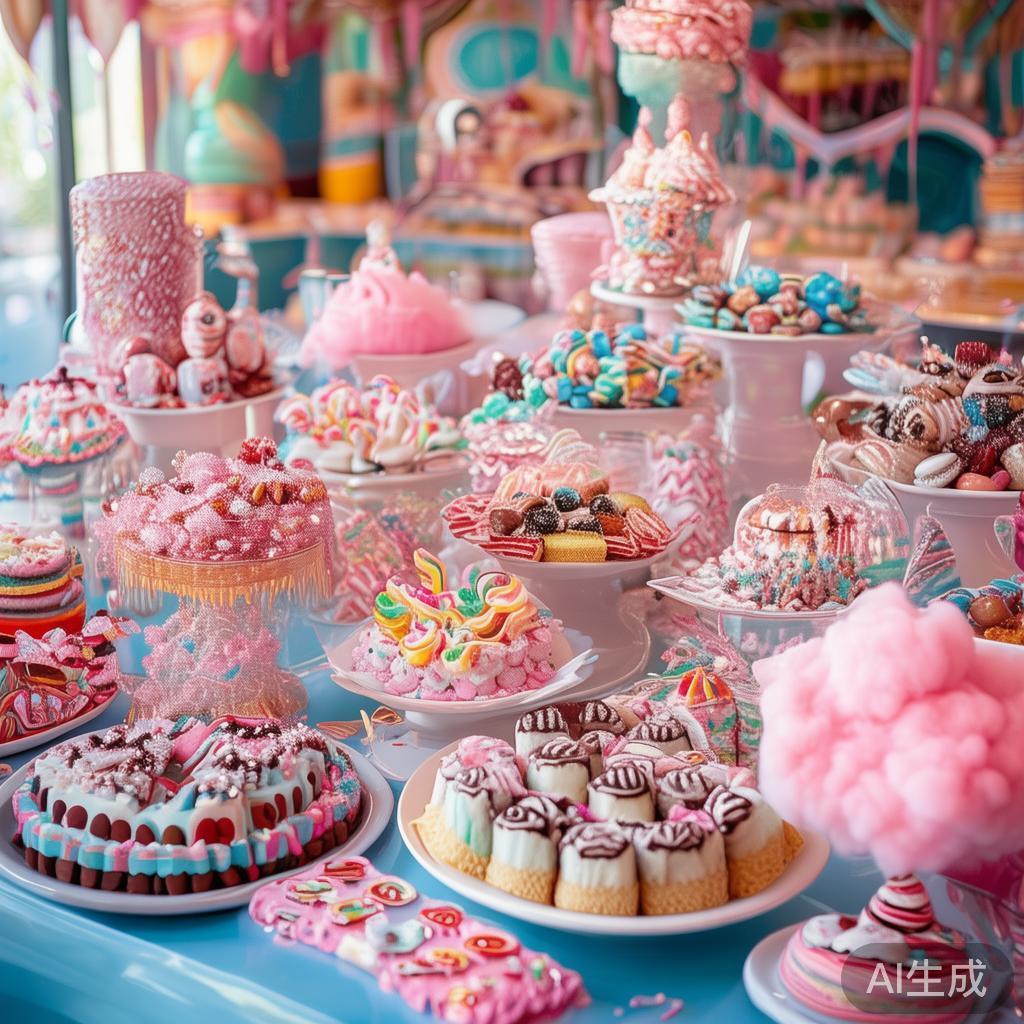 邀请您共赴甜蜜欢乐的派对糖果园盛宴,尽享美味时光 一场糖果盛宴,当然少不了美味的甜品。可根据不同年龄