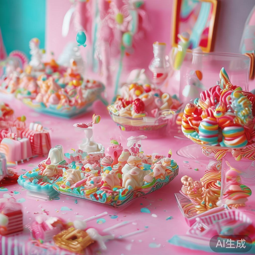 随着甜点文化的兴起，糖果派对逐渐成为年轻人和家庭聚