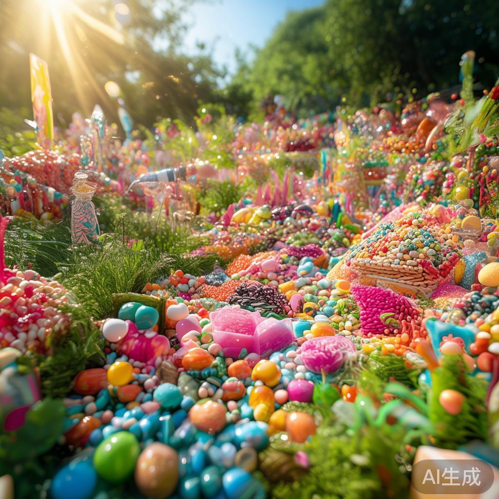 绿野派对糖果快乐盛宴：缤纷甜蜜幸福时光的完美盛会