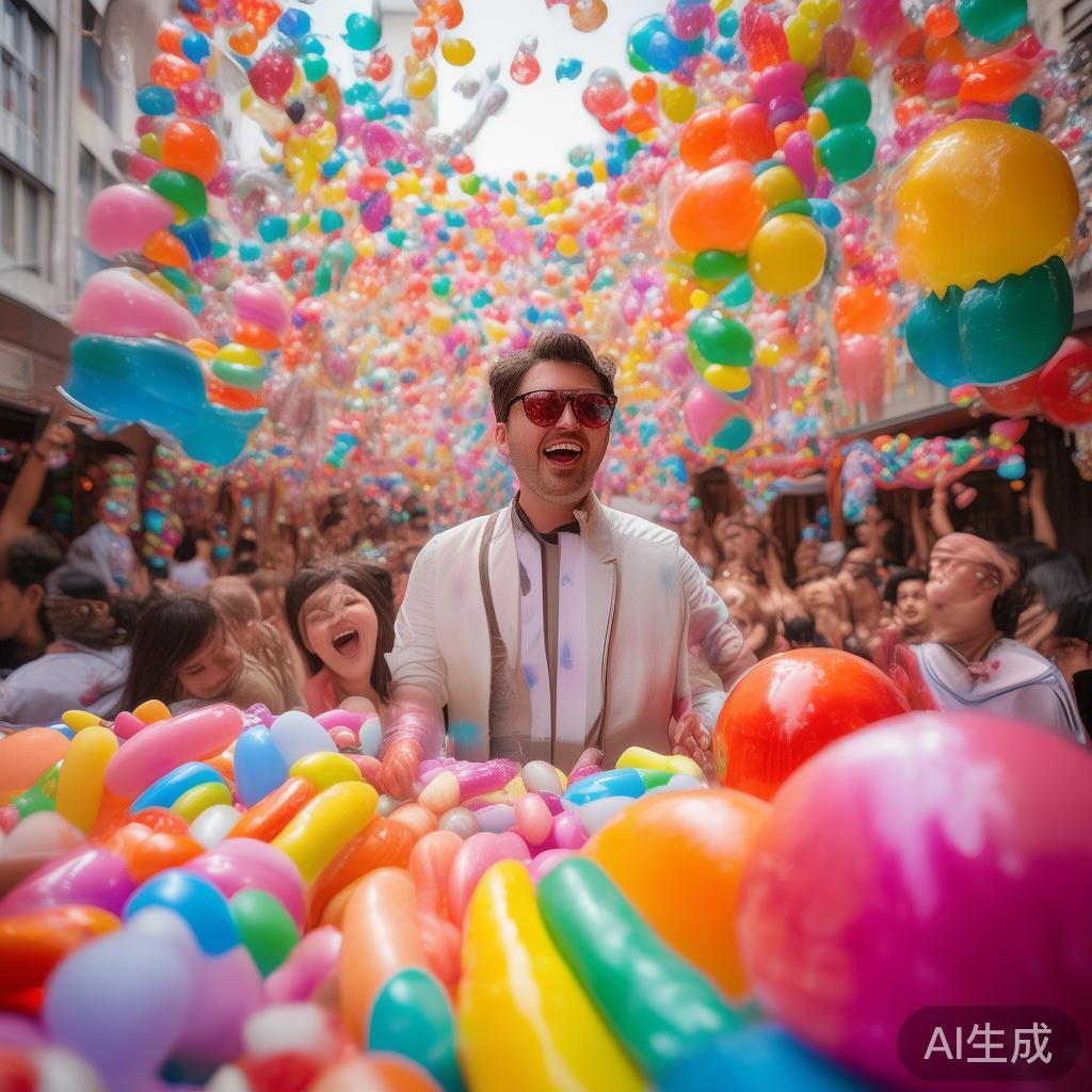 糖果派对现场爆满，欢乐气氛持续升温，精彩瞬间纷纷上演