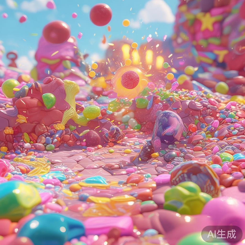 在糖果地图中，道具的合理使用直接影响战局。比如，糖