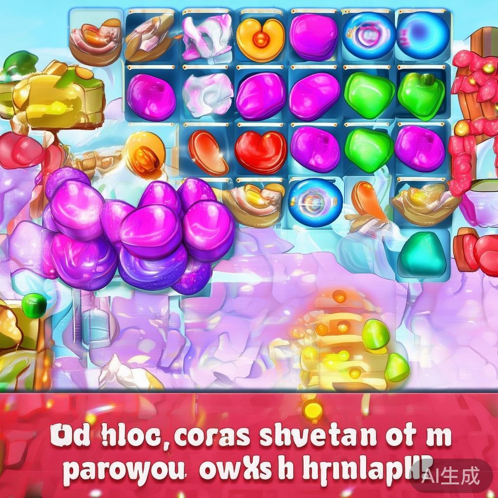 二、观察布局，制定策略
每一关的糖果布局都不同，