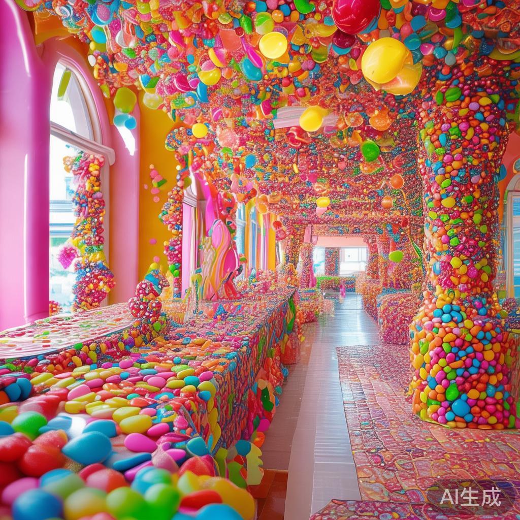 糖果在派对中的作用远超传统的甜品供应。通过运用多彩