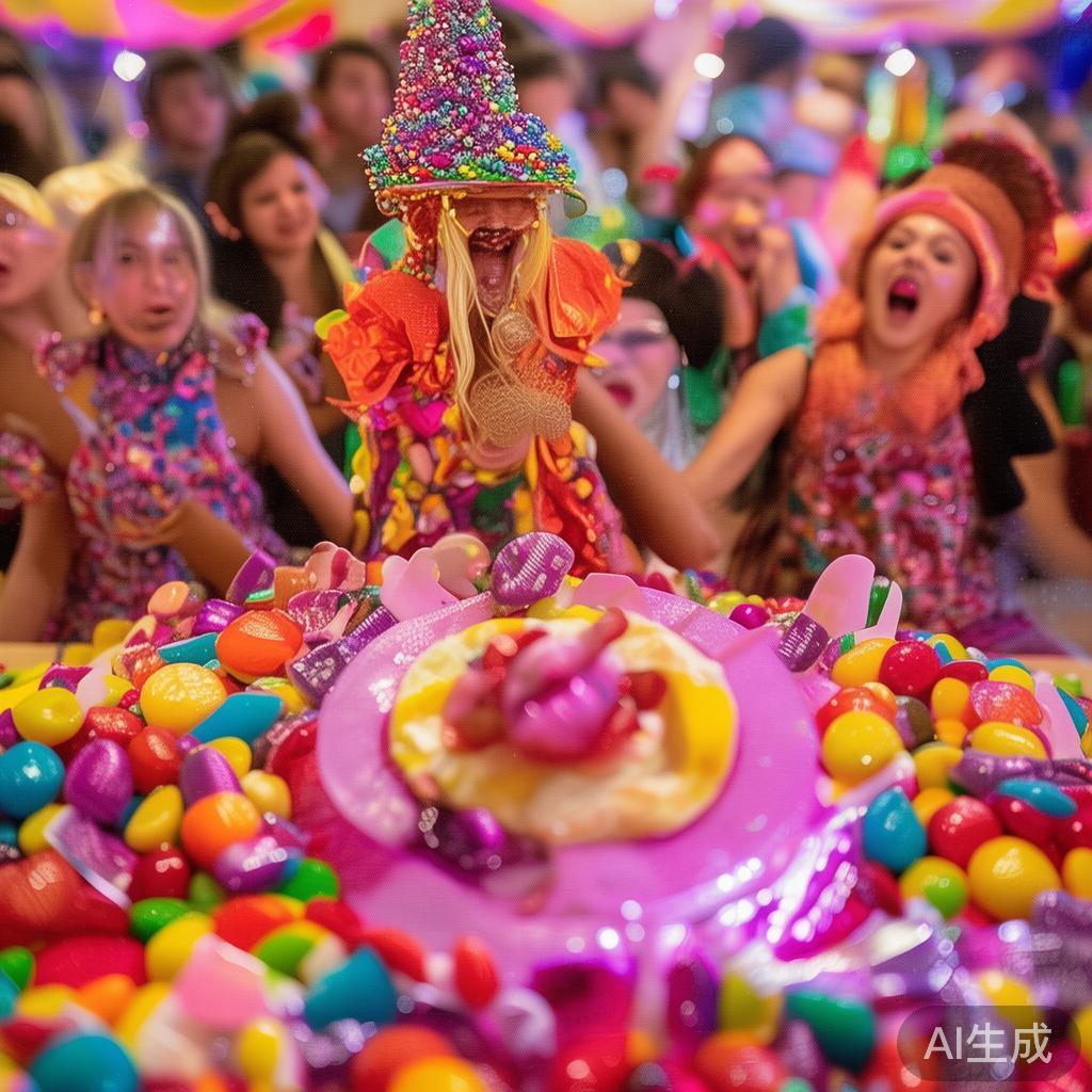 海门糖果派对盛大开启,精彩纷呈欢乐无限共庆盛会 此外,糖果派对还设有多场精彩表演,包括魔术师展示糖