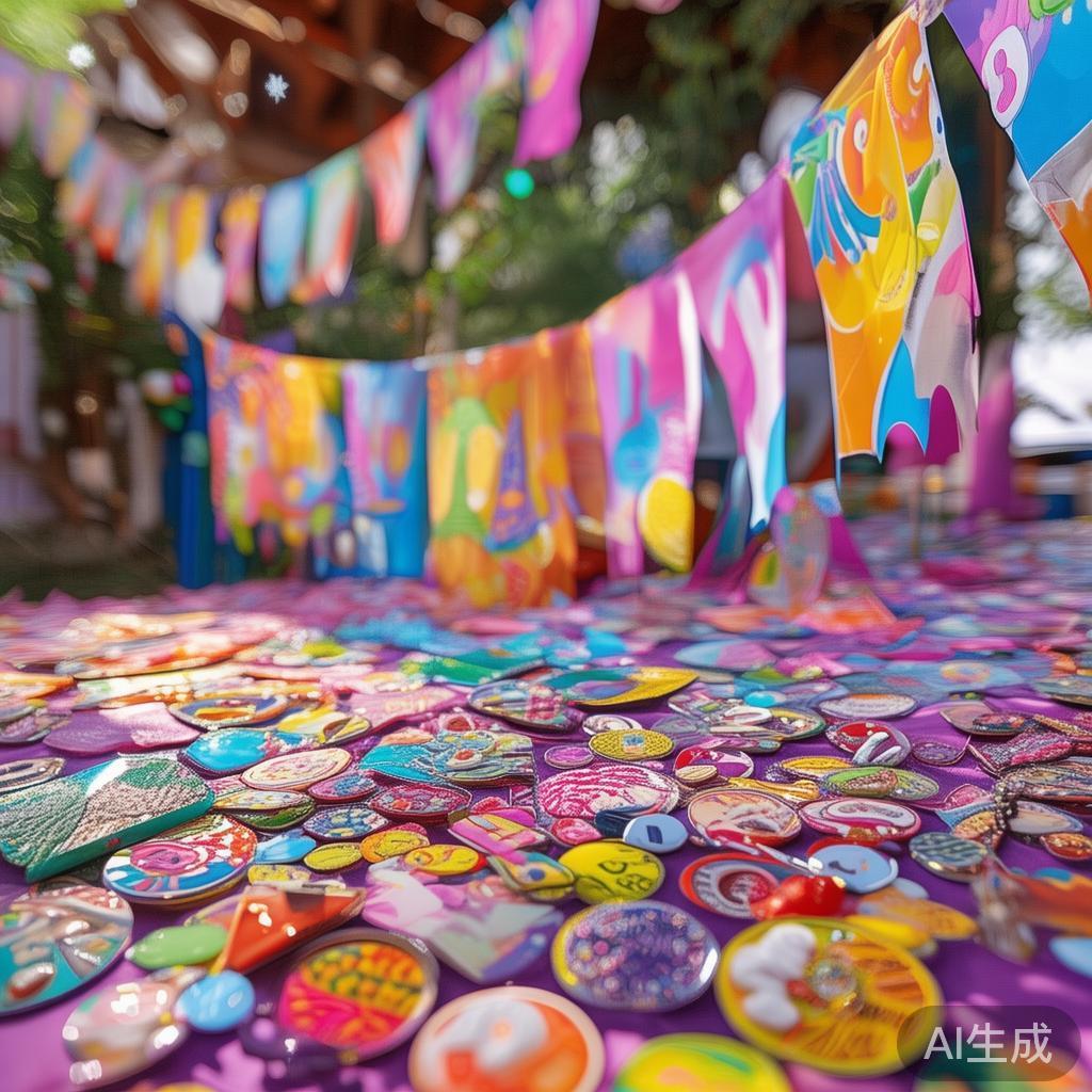 糖果派对必备的创意配饰与装饰建议,打造甜蜜梦幻的派对氛围 而个性化的装饰元素能让派对更具特色。例如,定制带有